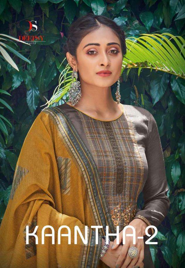 Kaantha Vol 2 By Deepsy Tussar Silk Work Fancy Suits