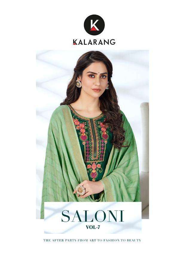 Kalarang Saloni Vol 7 Jam Silk Cotton Classy Fancy Suits