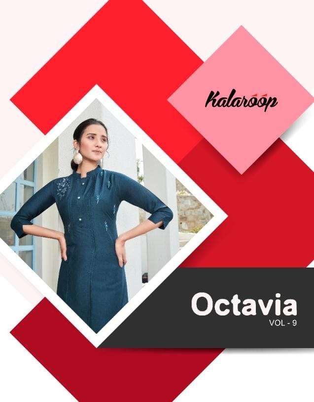 Kalaroop Octavia Vol 9 Silk Fancy Designer Kurtis