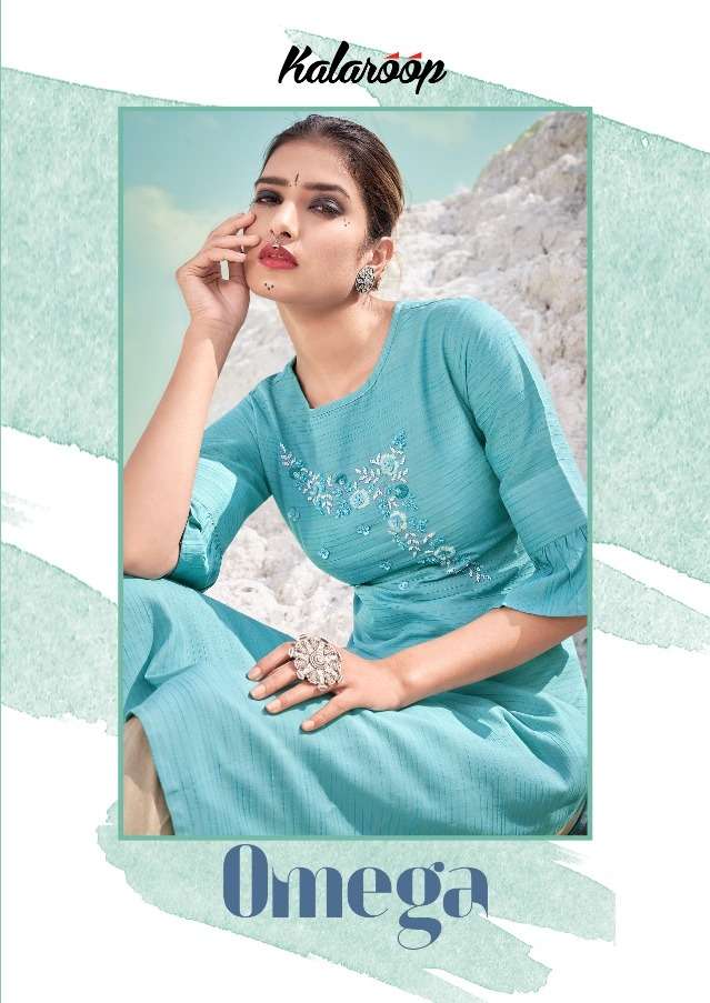 Kalaroop Omega Rayon Casual Wear Fancy Kurti