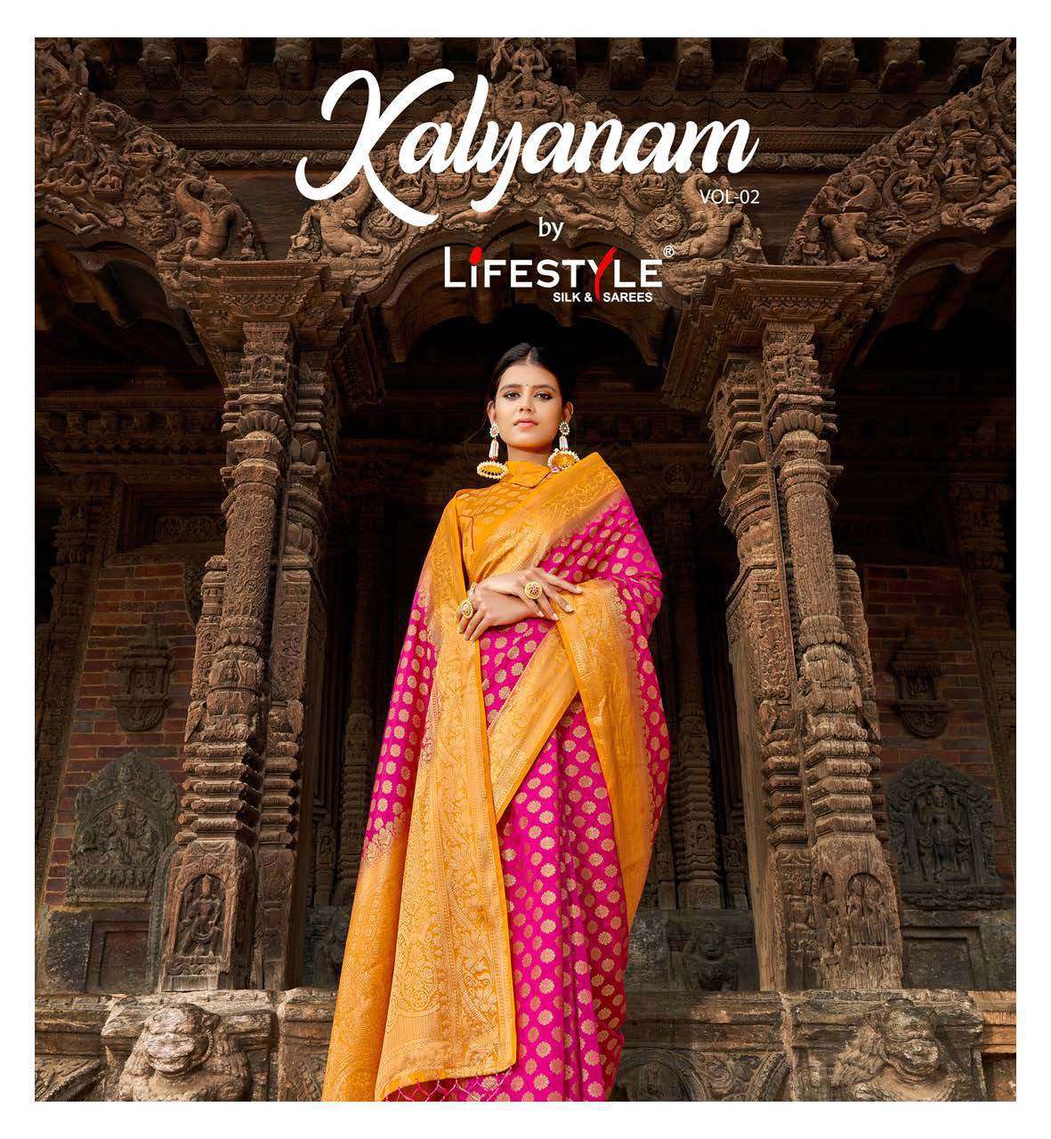 Kalyanam Vol 2 By Lifestyle Nylone Silk Designer Saree