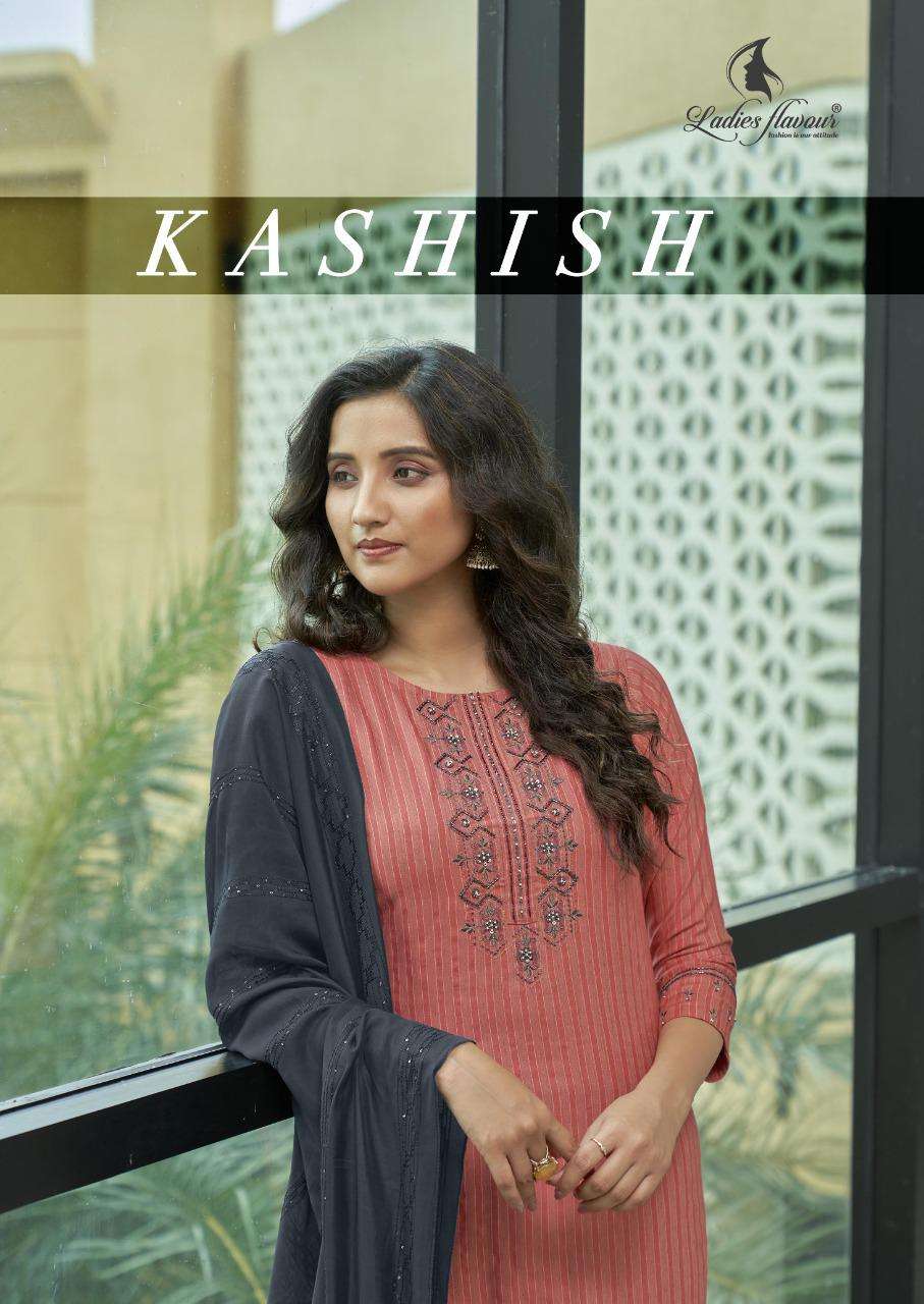 Kashish By Ladies Flavour Readymade Rayon Fancy Suits