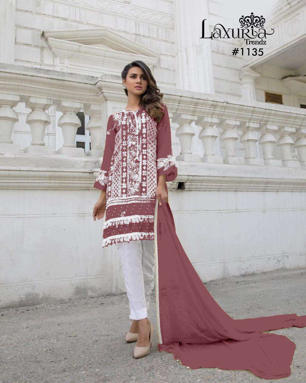 Laxuria 1135 Designer Kurti With Pant And Dupatta Set