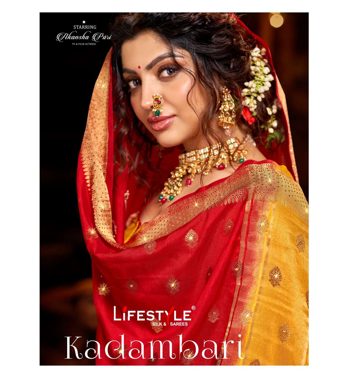 Lifestyle Kadambari Nylone Silk Designer Fancy Saree