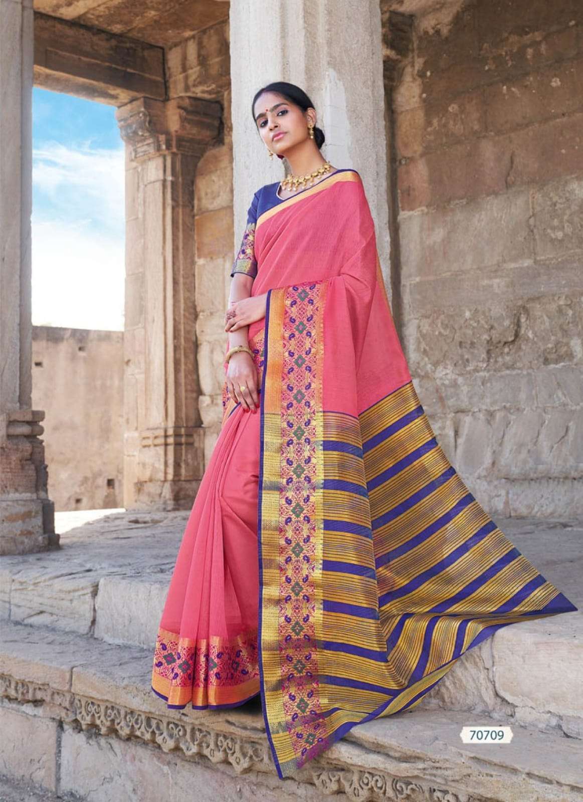 Lifestyle Kadi Silk Vol 25 Chanderi Fancy Saree Wholesaler