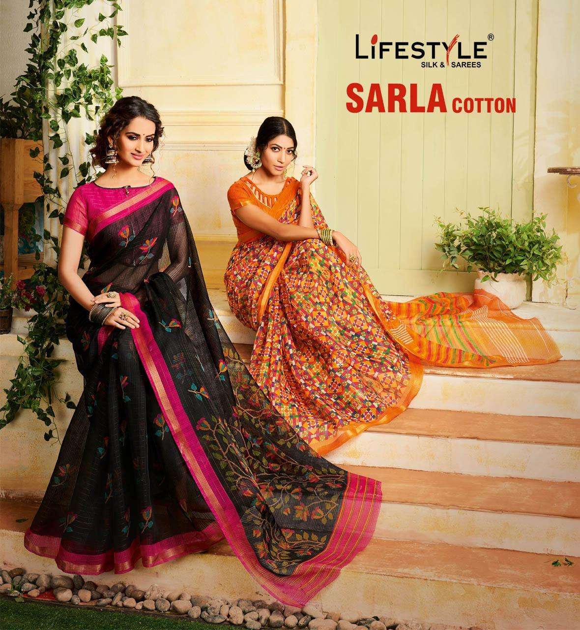 Lifestyle Sarla Cotton Classy Fancy Printed Saree