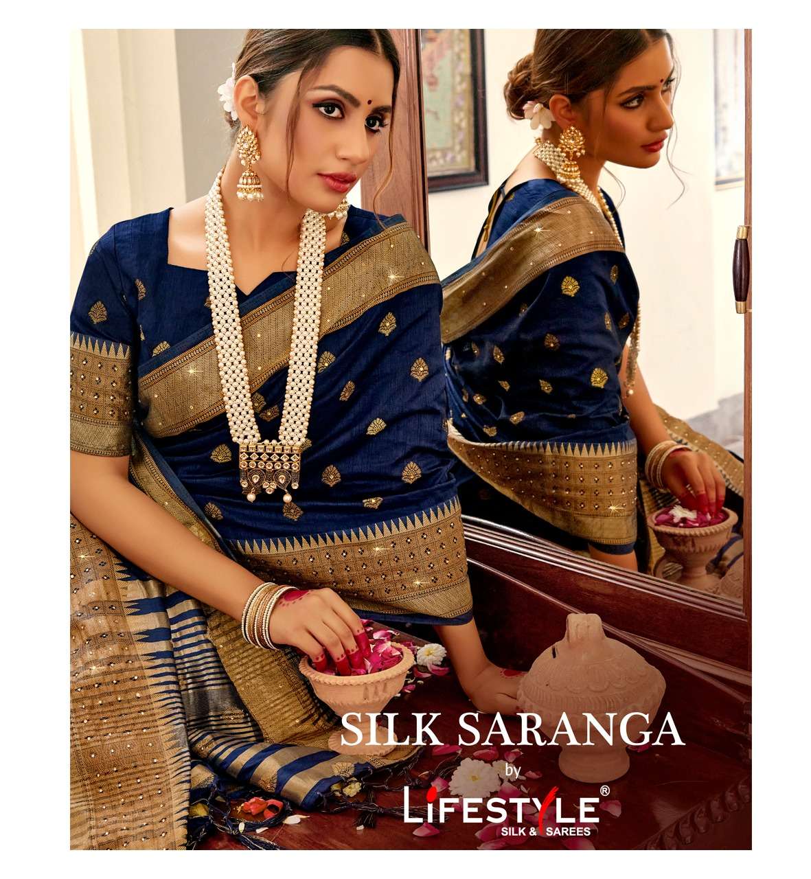 Lifestyle Silk Saranga Nylone Silk Party Wear Saree