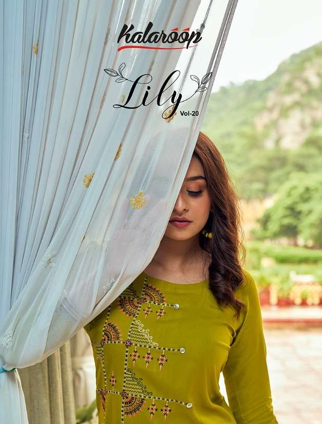 Lily Vol 20 By Kalaroop Rayon Daily Wear Ladies Kurtis