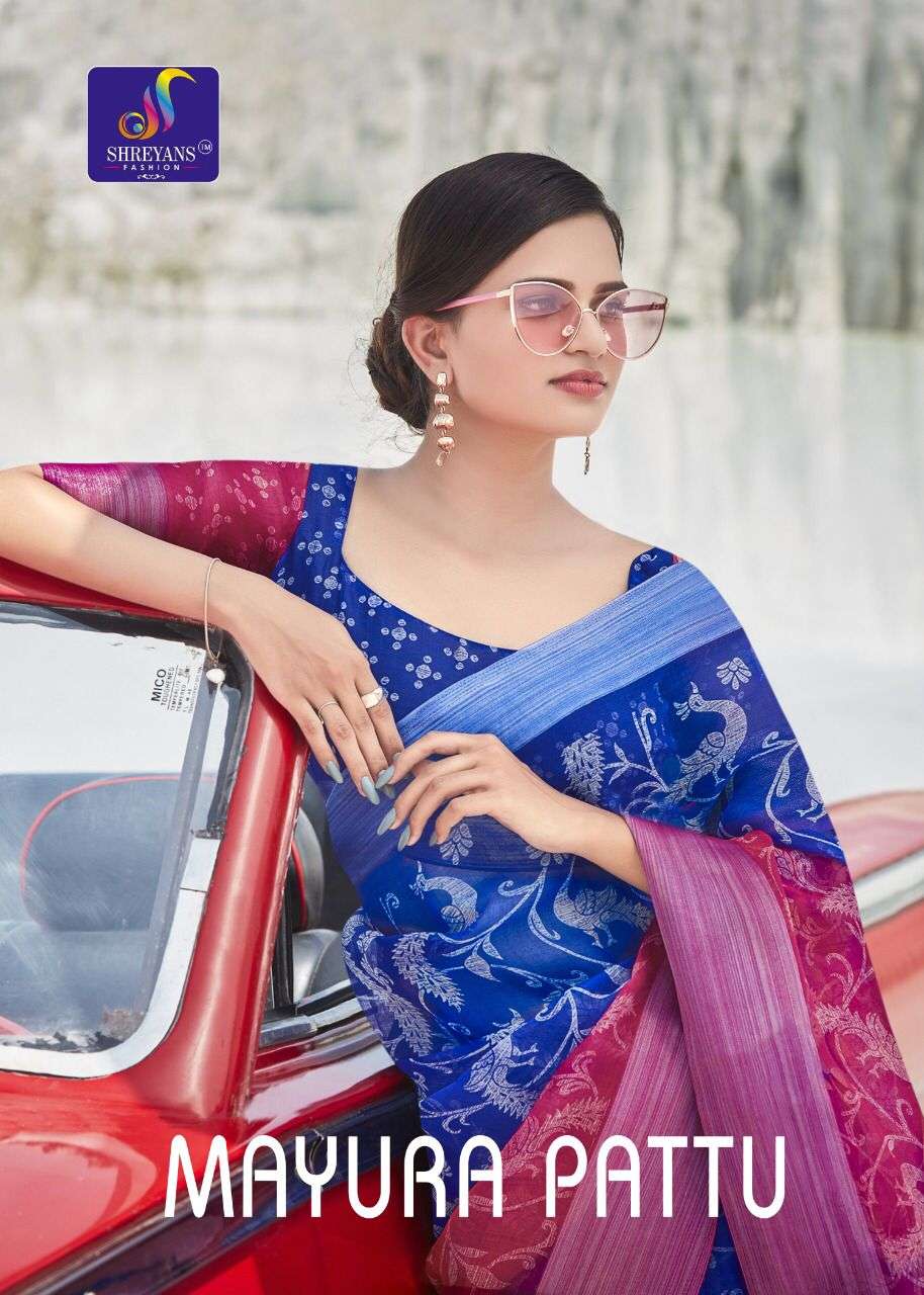 Mayura Pattu By Shreyans Fashion Ethnic South Saree Exports