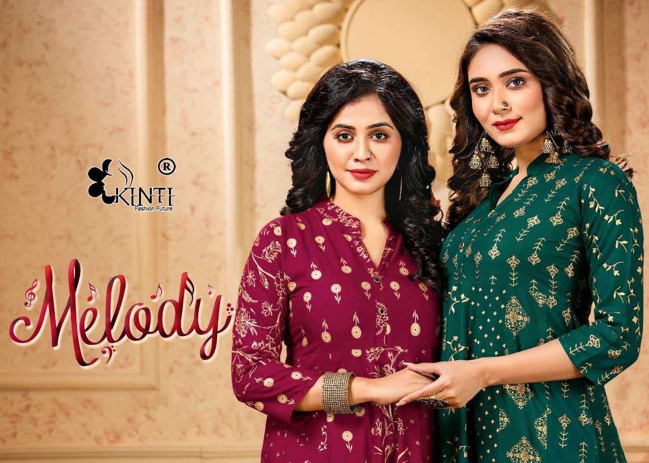 Melody By Kinti Anarkali Rayon Kurtis Exports