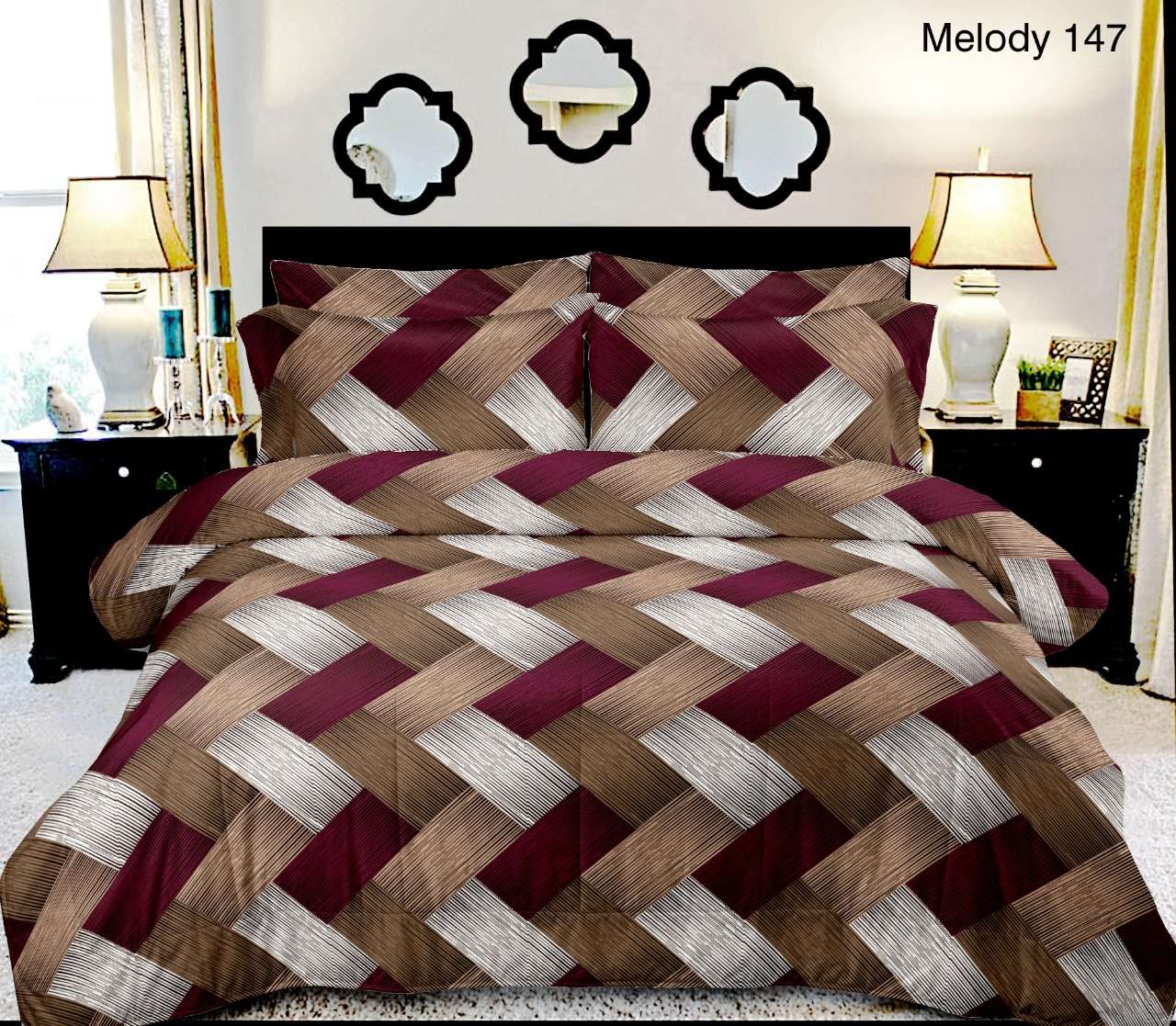 Melody Cotton Bedsheets With 2 Pillow Cover Lowest Rates