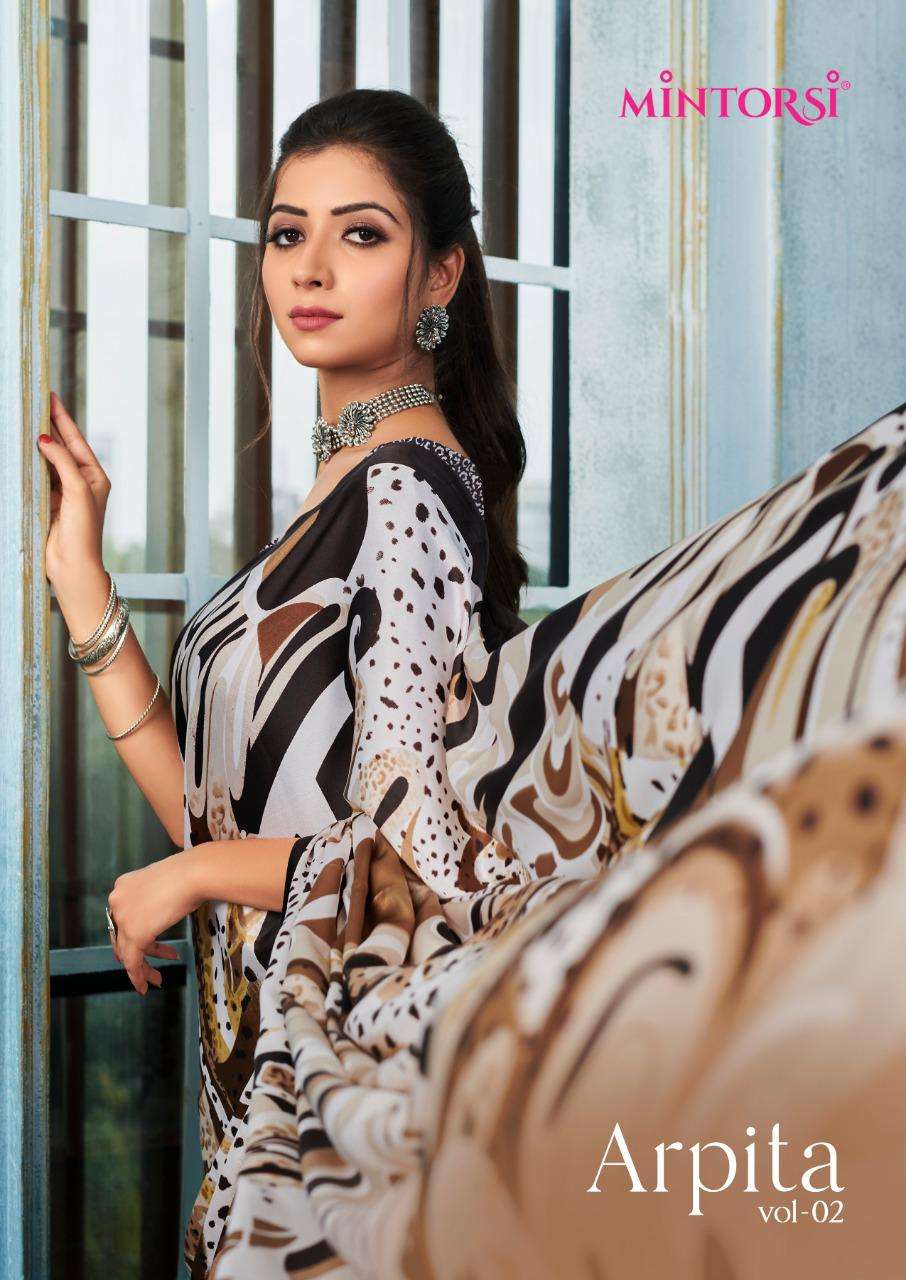 Mintorsi Arpita Vol 2 Japan Satin Silk Printed Saree