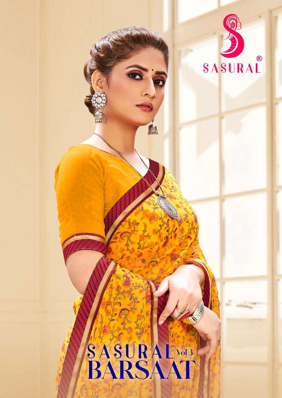 Mintorsi Barsat Sasural Vol 3 Georgette Designer Saree