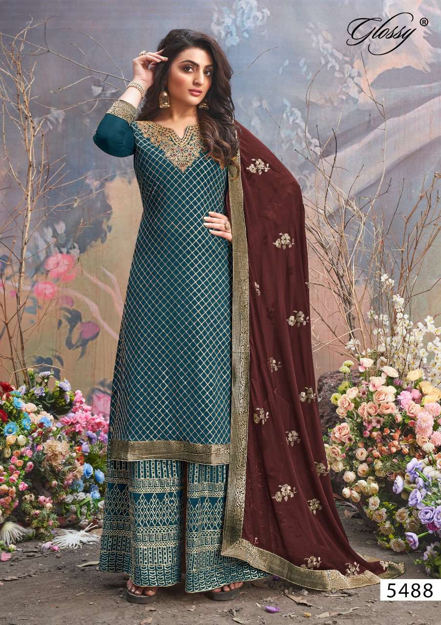 Muskaan 5488 By Glossy Designer Party Wear Salwar Kameez