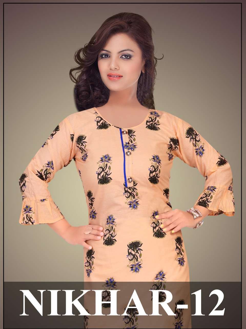 Neha 12 By Trendy Heavy Cotton Printed Kurti Catlog Wholesaler Best Rate Surat