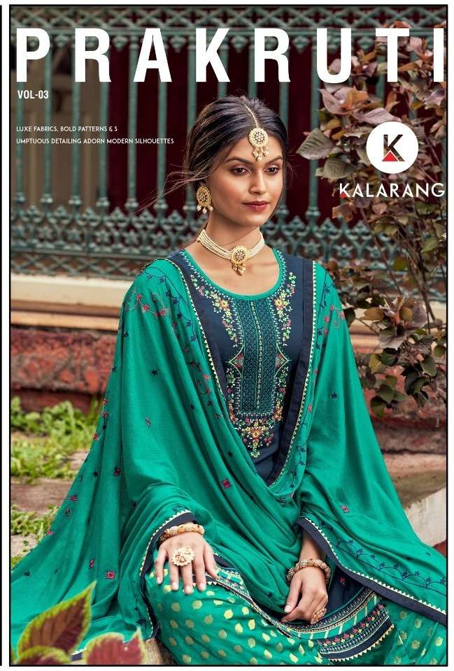 Prakruti Vol 3 By Kalarang Jam Silk Cotton Fancy Dresses