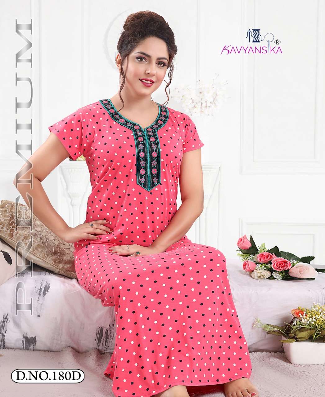 Premium Vol 180 By Kavyansika Fancy Women Nighty Gown