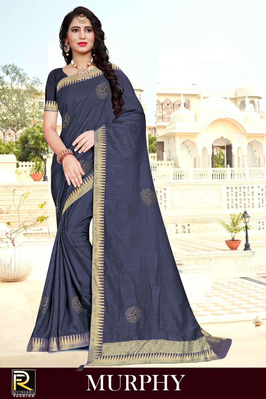 Ranjna Saree Murphy Fancy Border Indian Traditional Wear Saree Collection