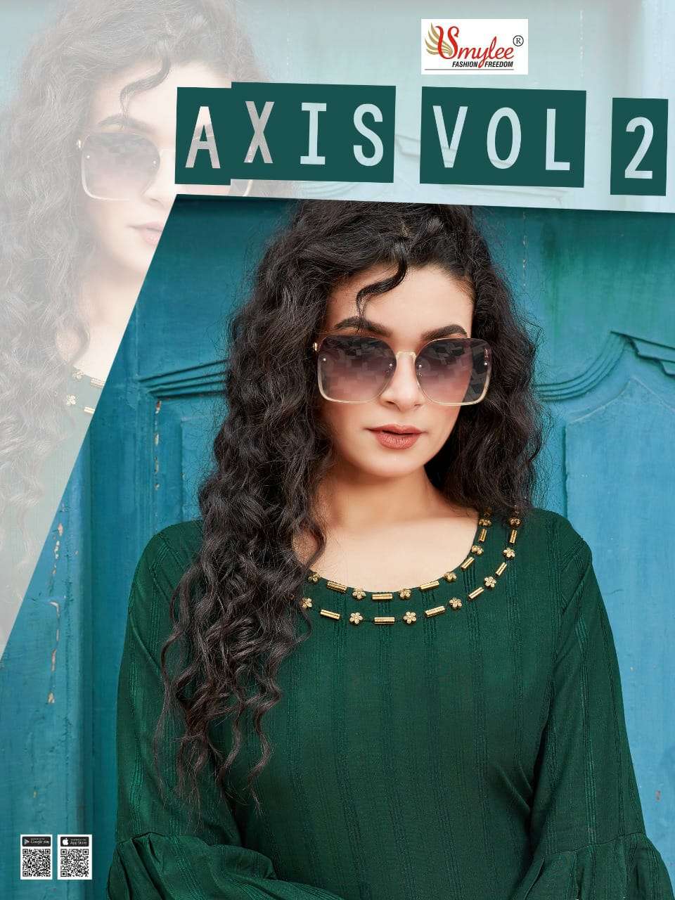 Rung Axis Vol 2 Bombay Velvet Fancy Kurtis