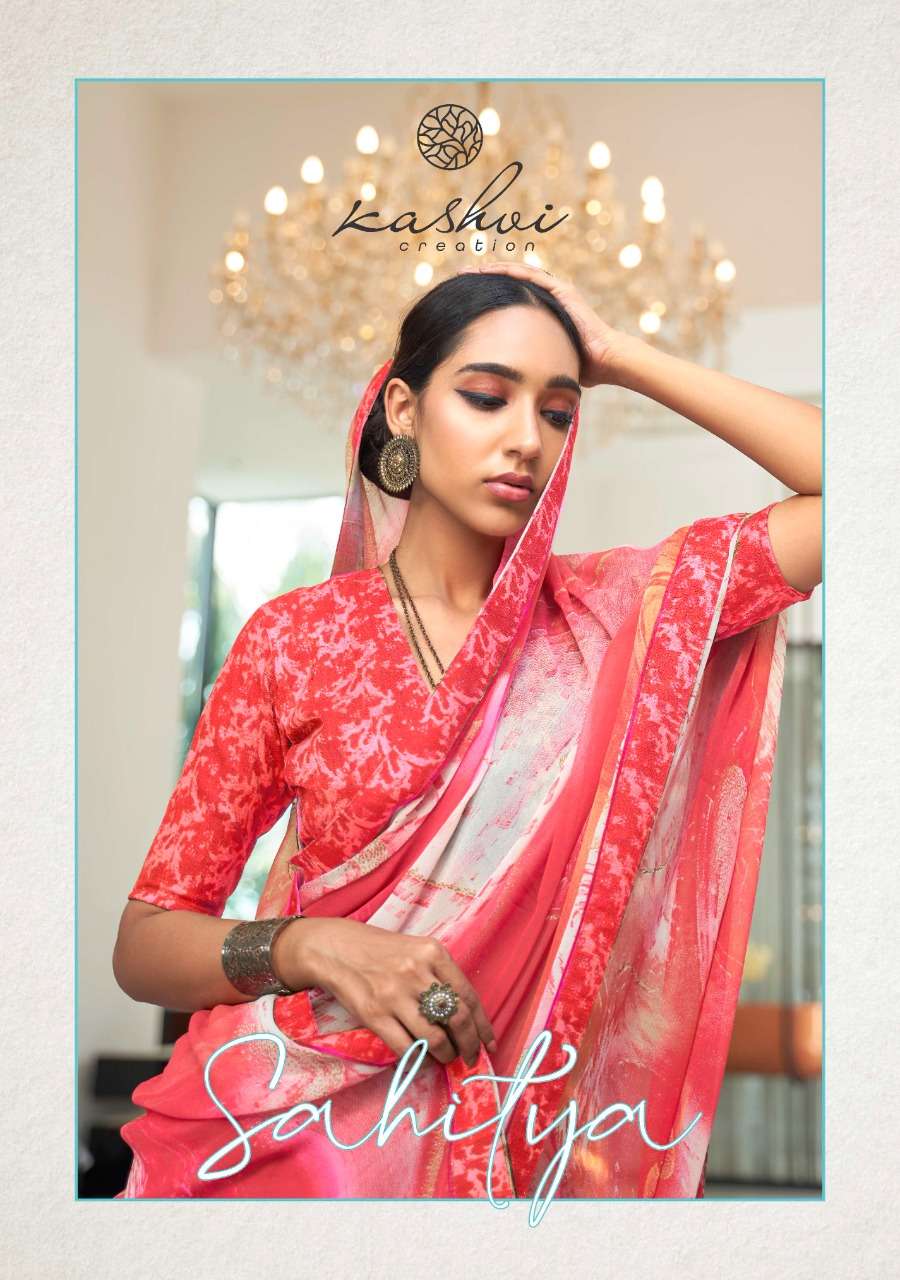 Sathiya By Kashvi Creation Georgette Saris Wholesaler