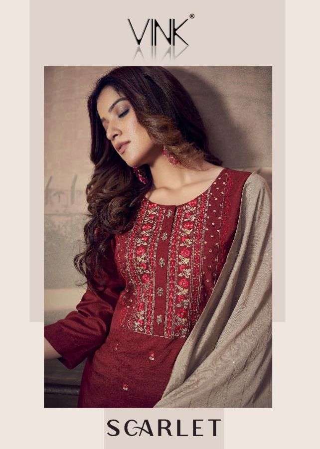 Scarlet By Vink Silk Sharara Fully Stitch Suits