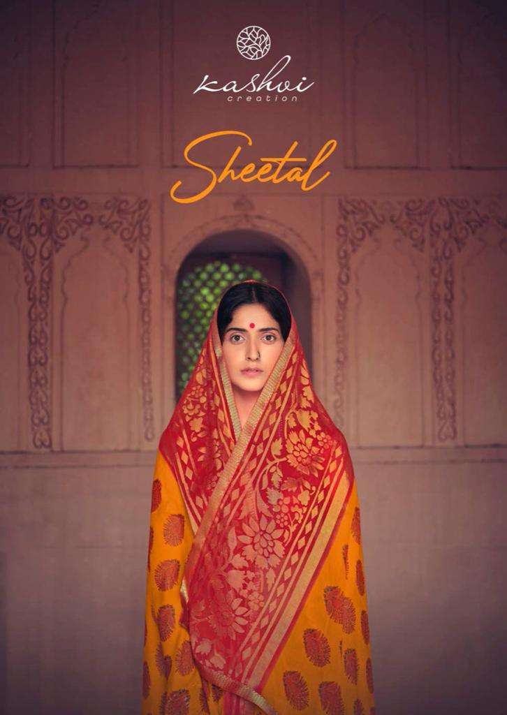 Sheetal By Kashvi Chiffon Brasso Printed Saree