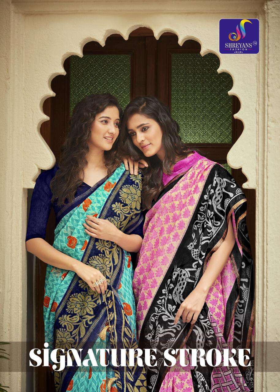 Signature Stroke By Shreyans Fashion Linen Saris Exports