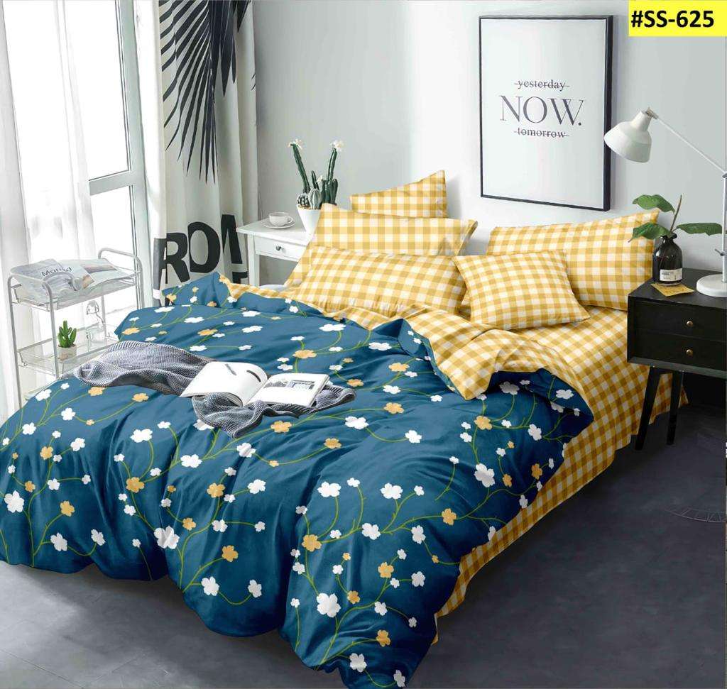 Super Soft Double Bedsheets With 2 Pillow Cover Set