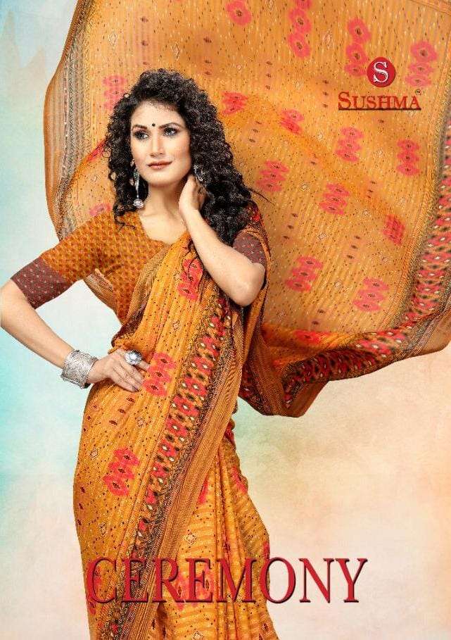 Sushma Ceremony Printed Daily Wear Sarees