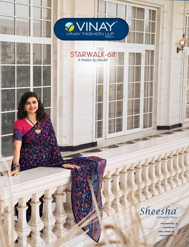 Vinay Starwalk Vol 64 Georgette Printed Sarees