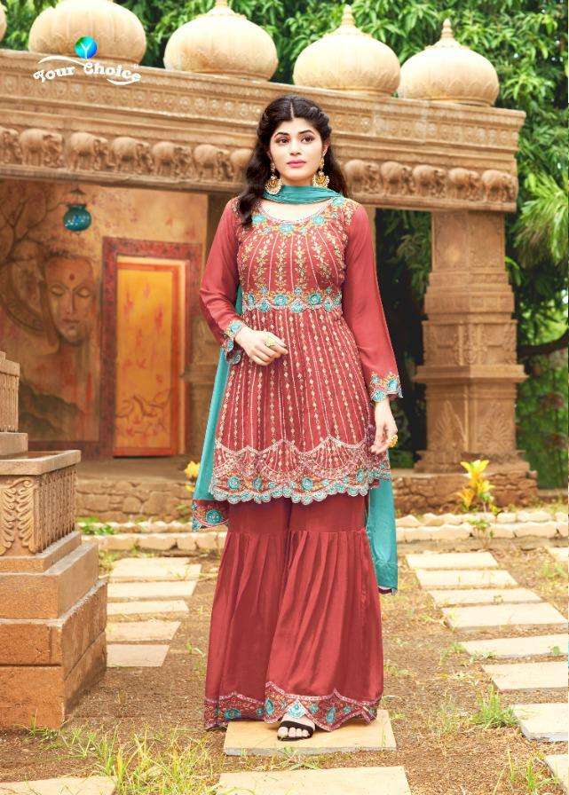 Your Choice Lakme Chinon Garara Party Wear Suits