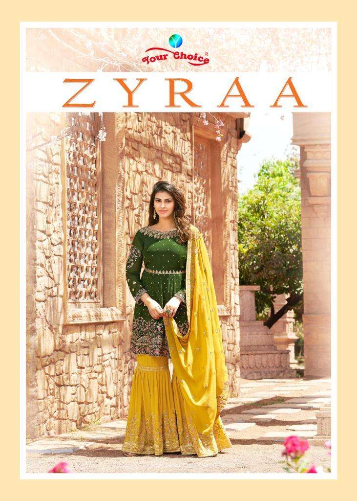 Your Choice Zyraa Georgette Exclusive Fancy Peplon Suits