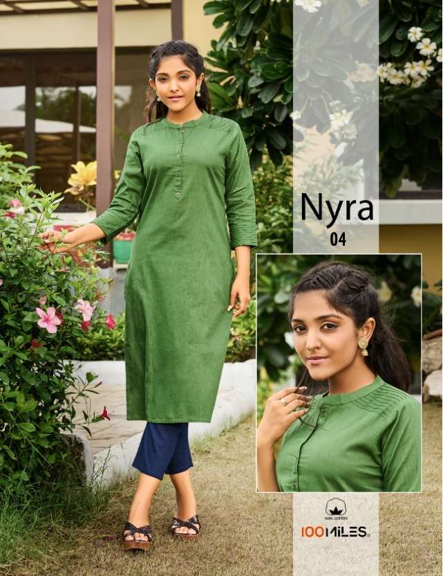 100 Miles Nyra Linen Cotton Fancy Tops