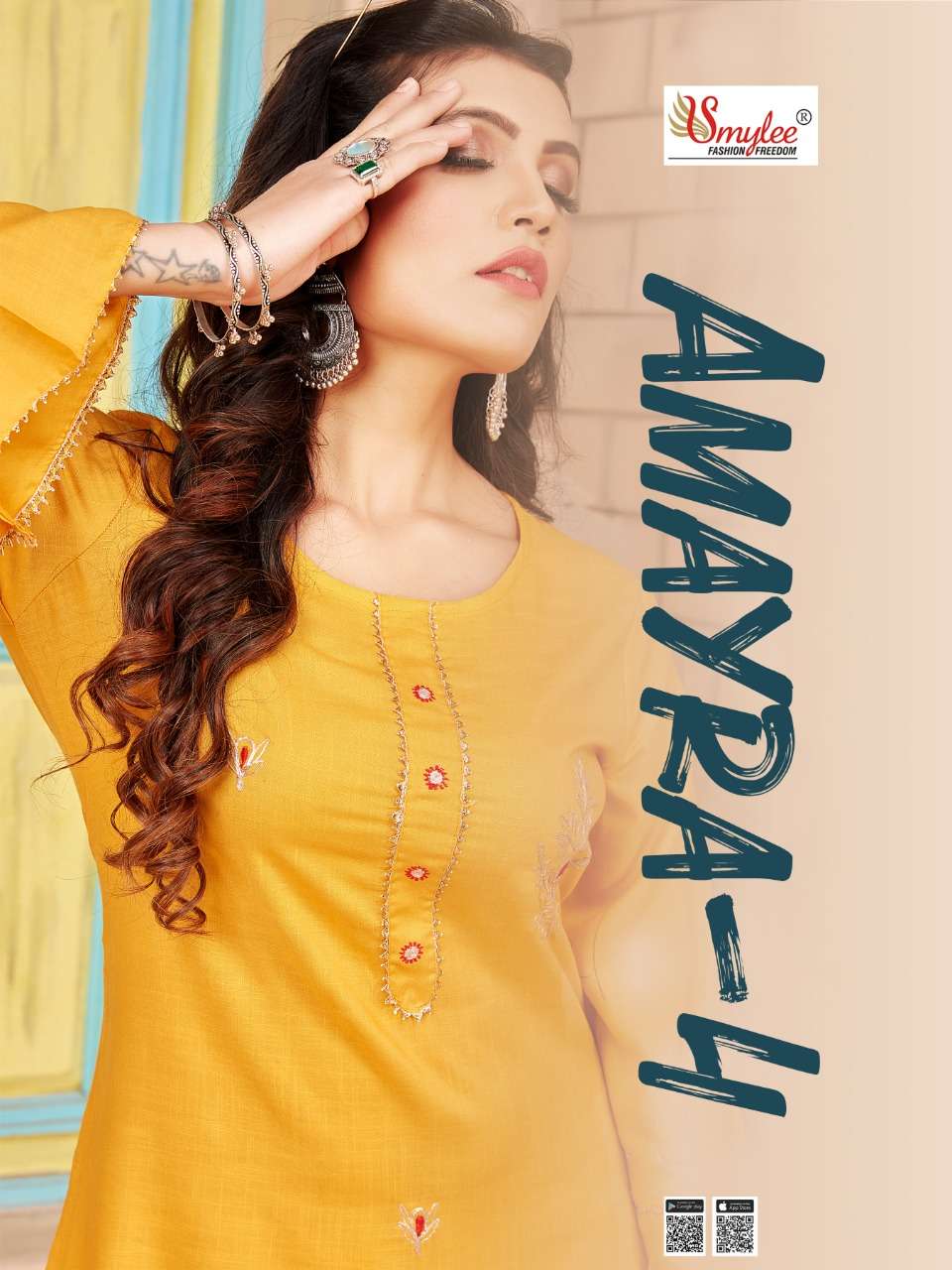 Amayra Vol 4 By Rung Rayon Slub Kurti With Matching Mask