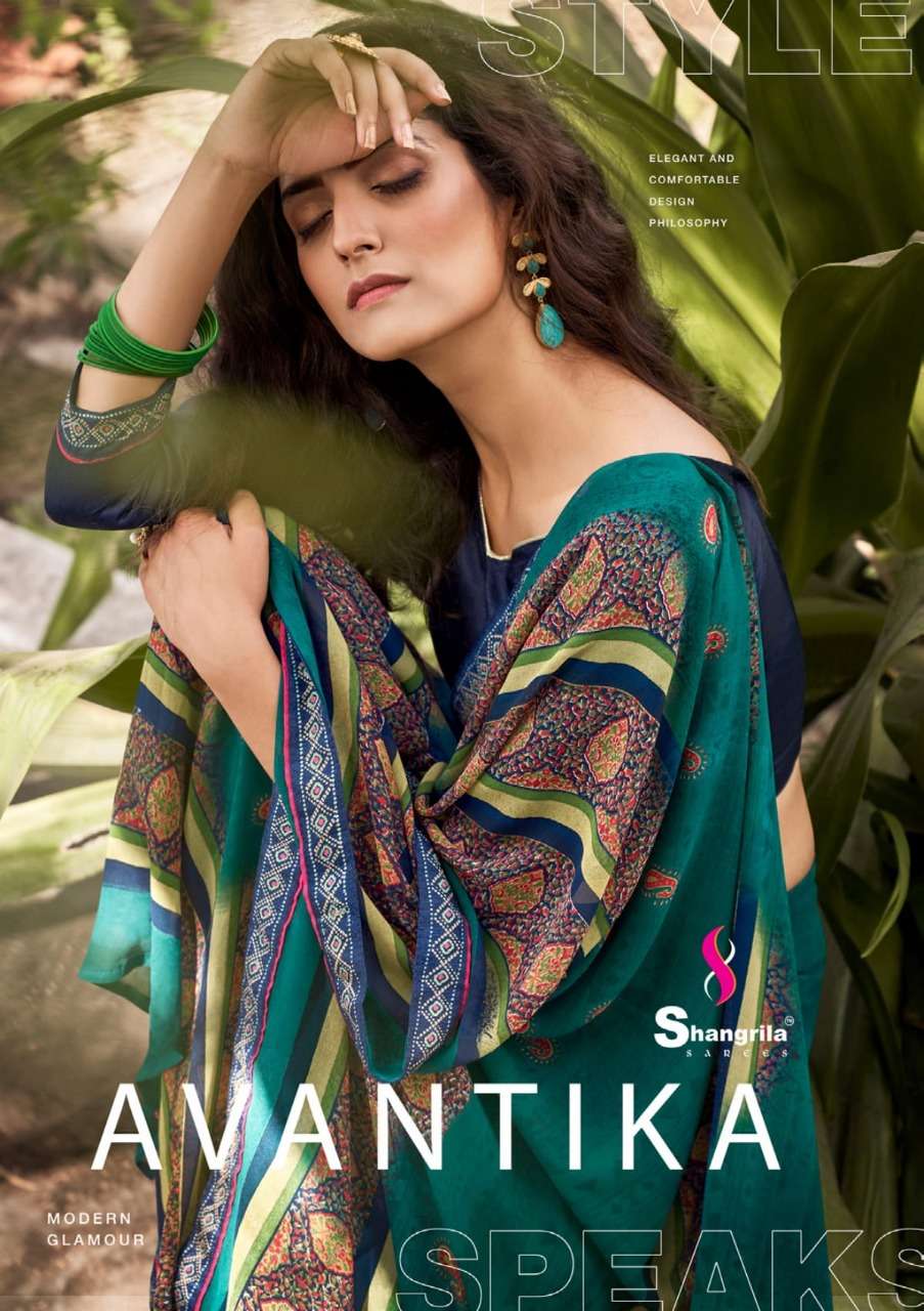 Avantika Rich Designer Georgette Sarees By Shangrila