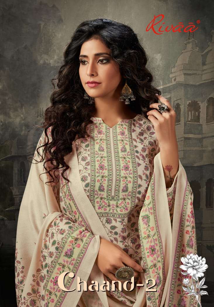 Chaand 2 Fancy Pashmina Salwar Kameez By Rivaa Exports Ltd