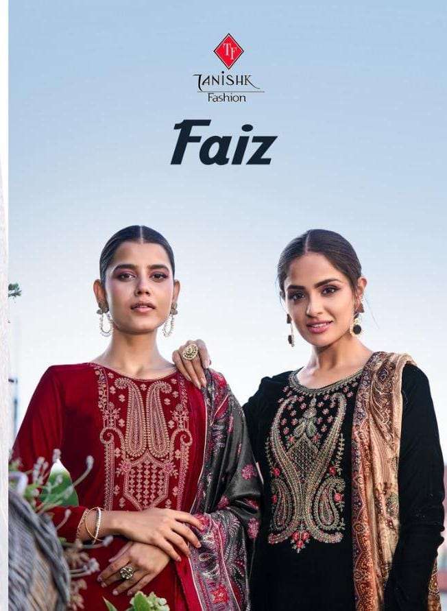 Faiz By Tanishk 9000 Velvet Winter Dress Supplier