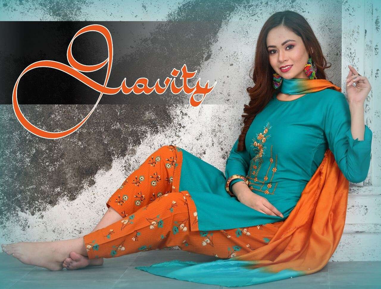 Gravity  Top Bottom Dupatta