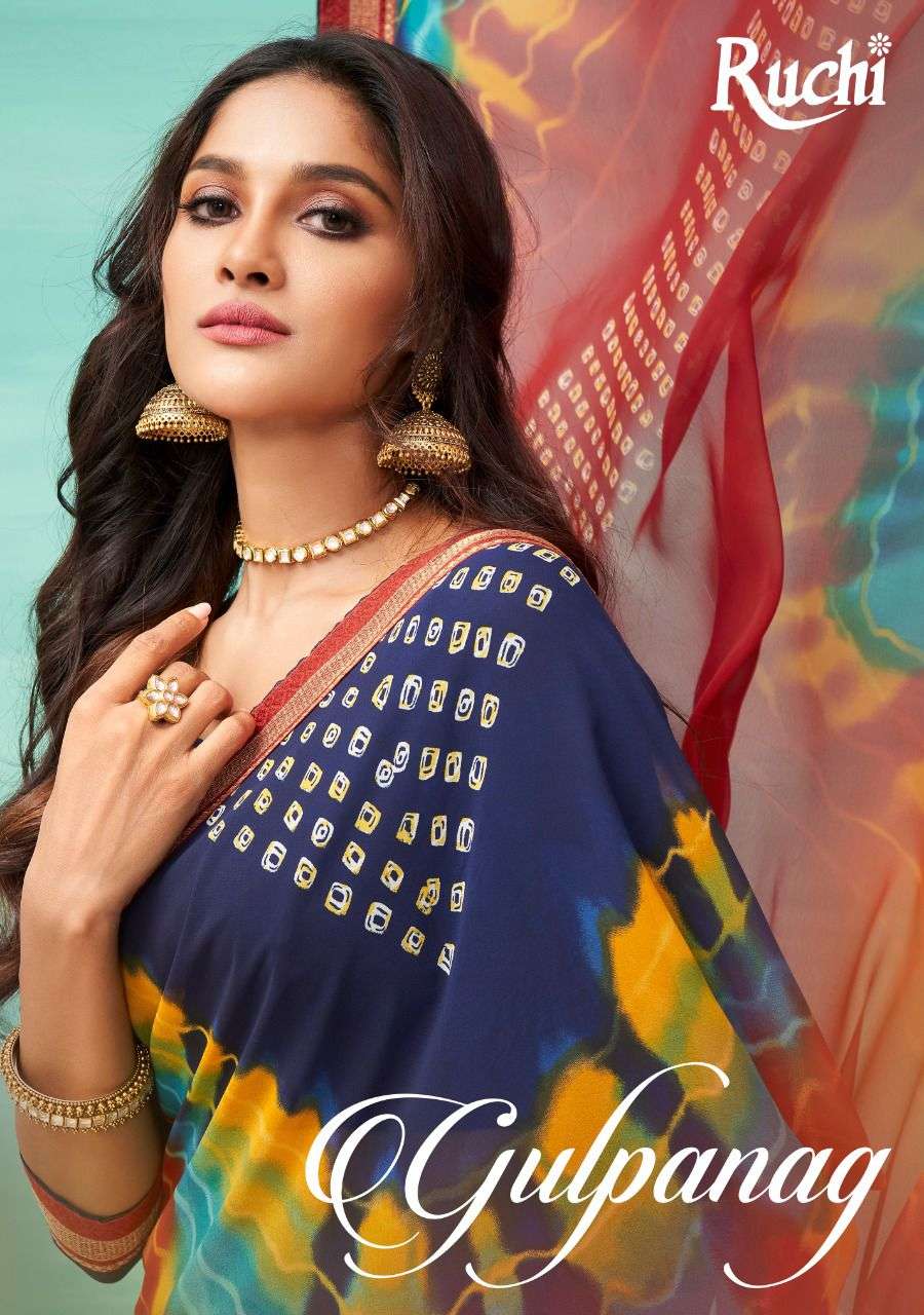 Gulpanag By Ruchi Georgette Print Stylish Sarees