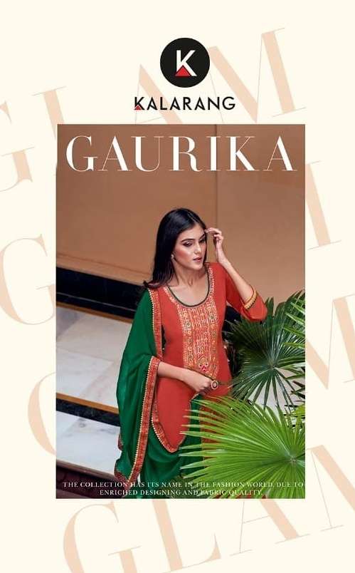 Kalarang Gaurika Viscose Silk Designer Suits