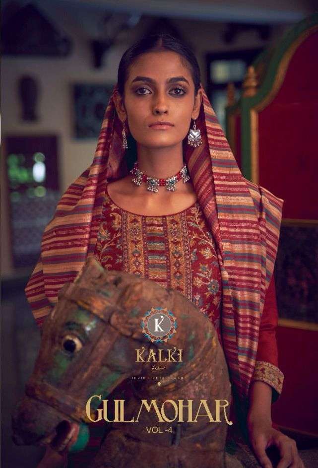 K fashion Gulmohar Vol 4 Weaving Pashmina Winter Dresses
