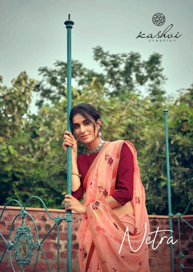 Kashvi Netra Chiffon Printed Casual Wear Saree