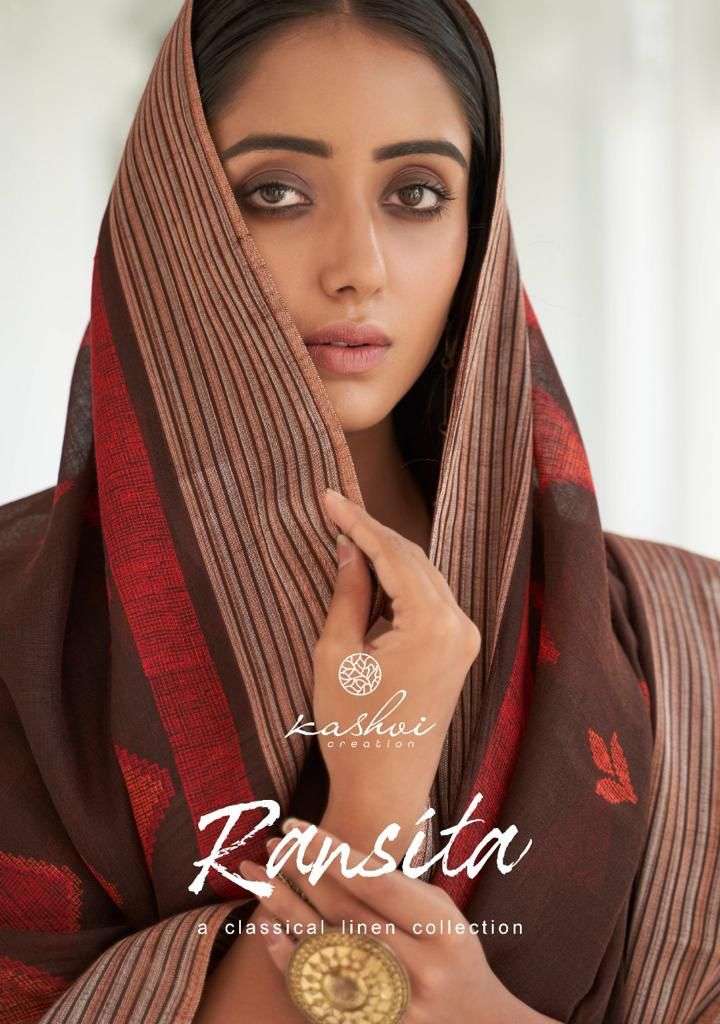 Kashvi Ransita Linen Fancy Casual Wear Saree