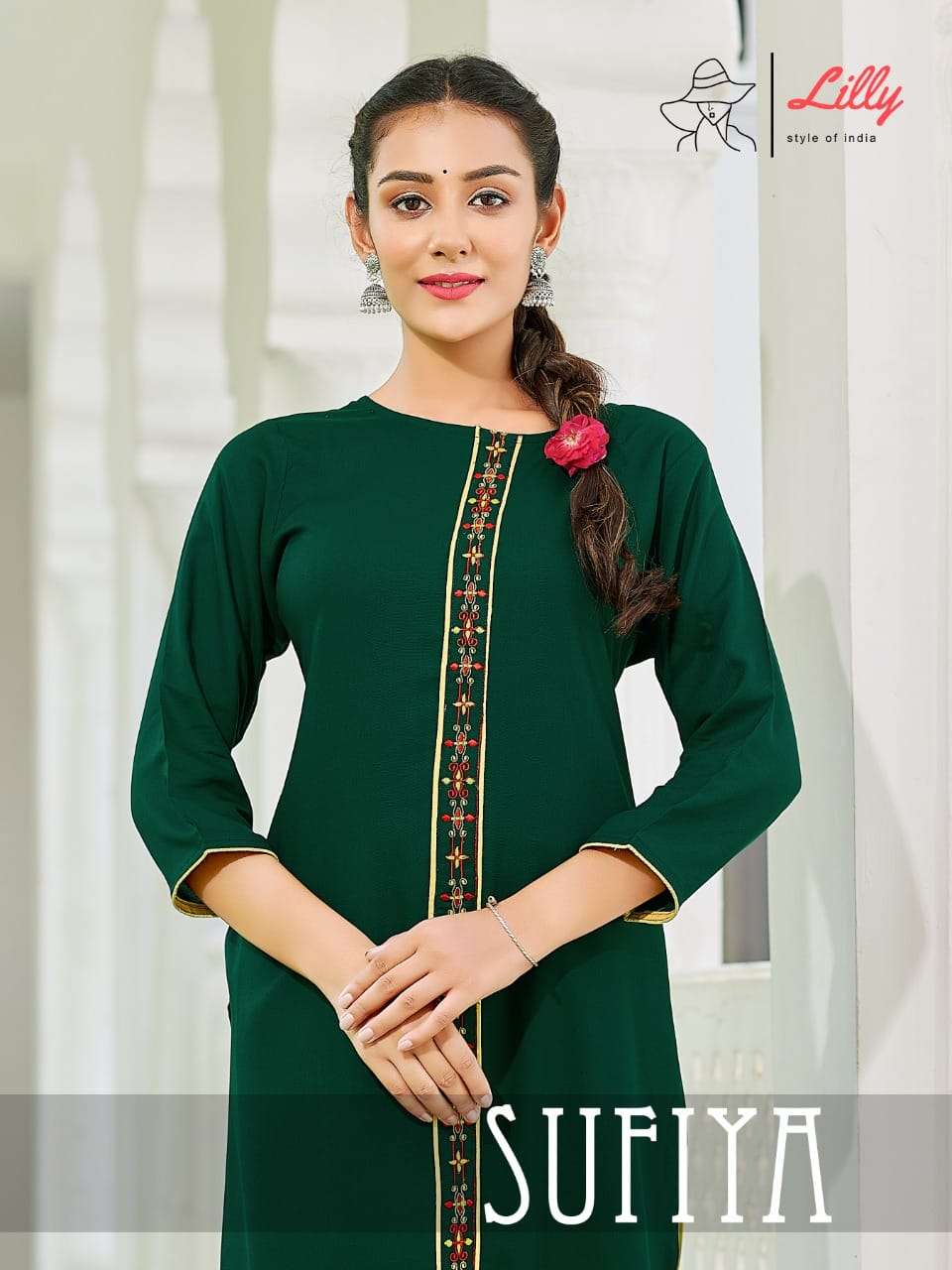 Lilly Sufiya Rayon Kurti With Pant Supplier