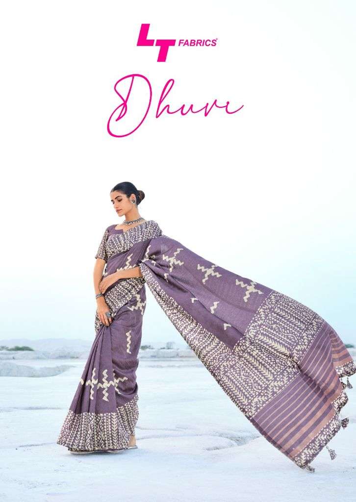 Lt Fashion Dhuvi Cotton Silk Designer Printed Saree