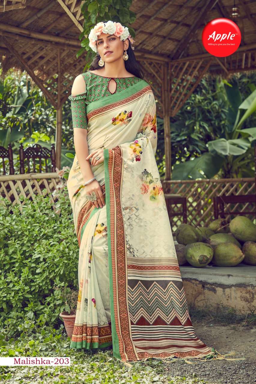 Malishka Vol 2 By Apple Muslin Silk Fancy Sarees