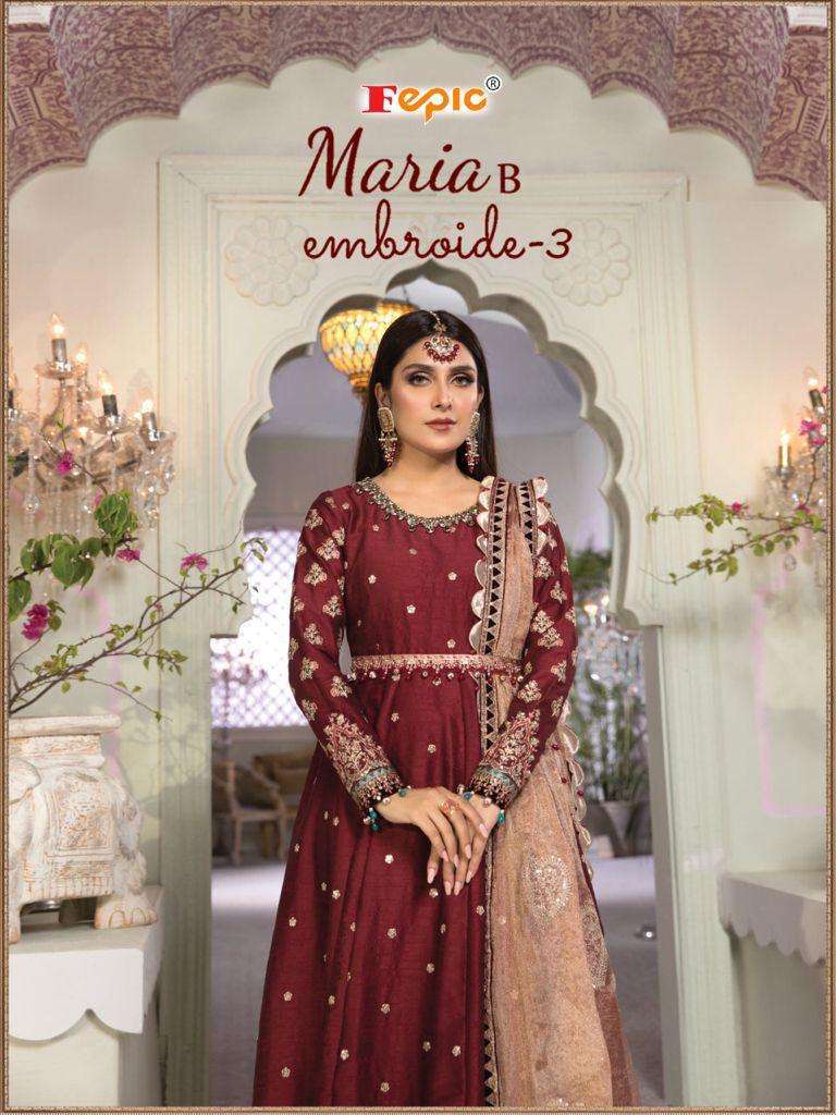 Maria B Embroide Vol 3 By Fepic Pakistani Designer Suits