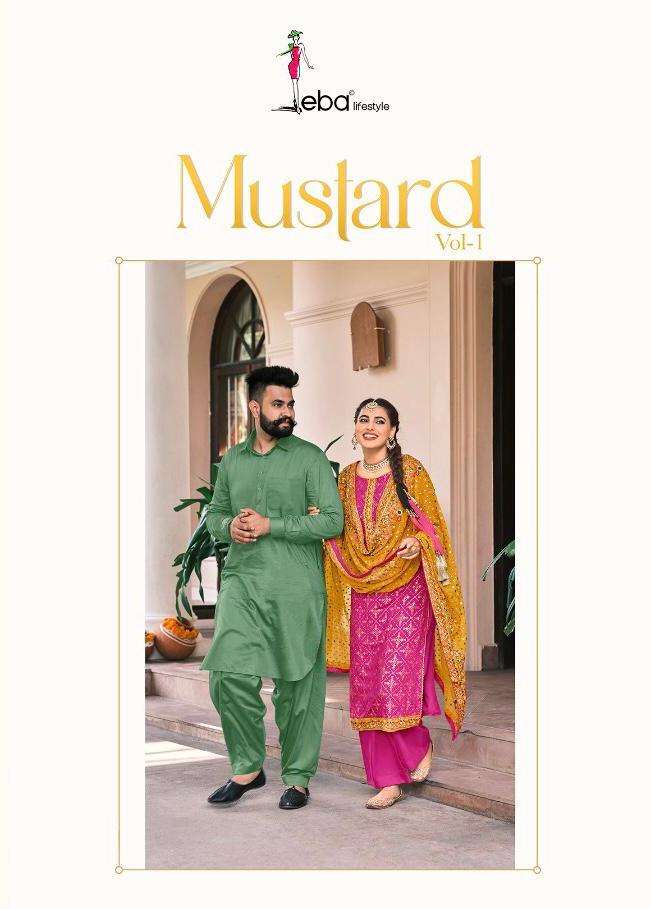 Mustard By Eba Georgette Exclusive Fancy Suits