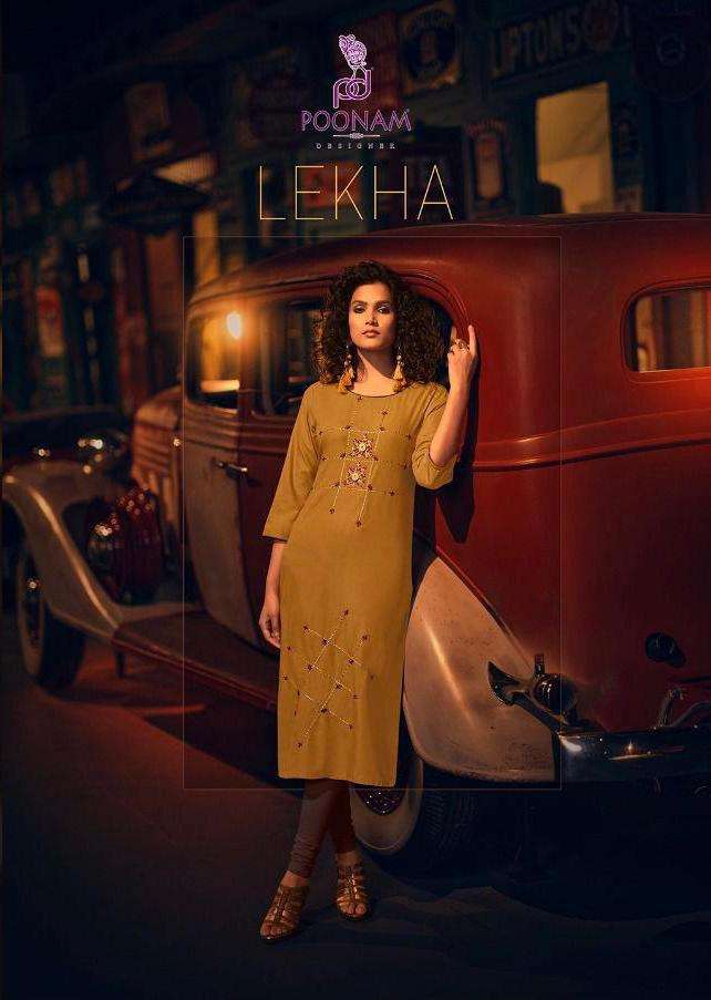 Poonam Lekha Rayon Plus Size Fancy Kurti