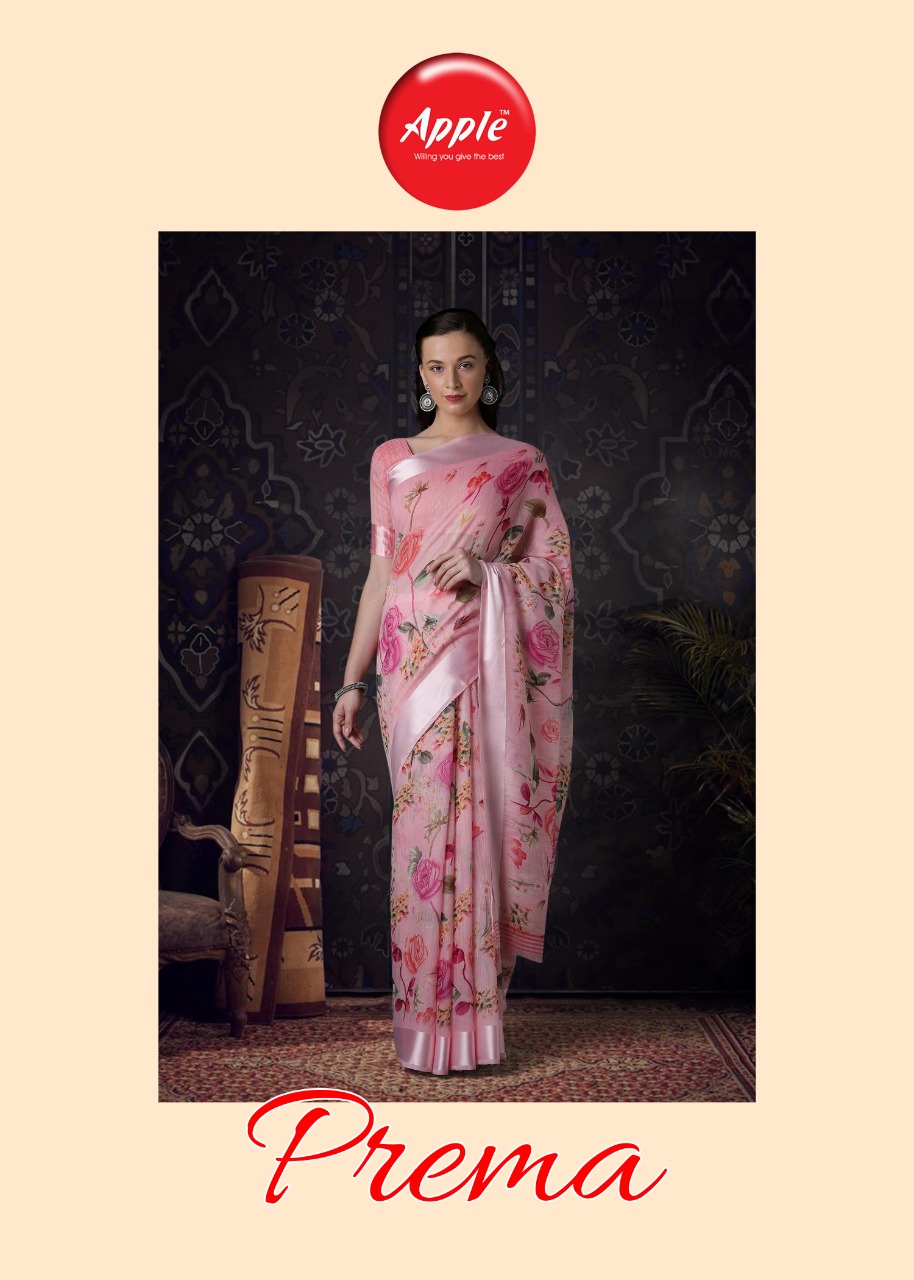 Prema By Apple Exclusive Sonaxi Patta Casual Wear Saree At Low Range Catalogs